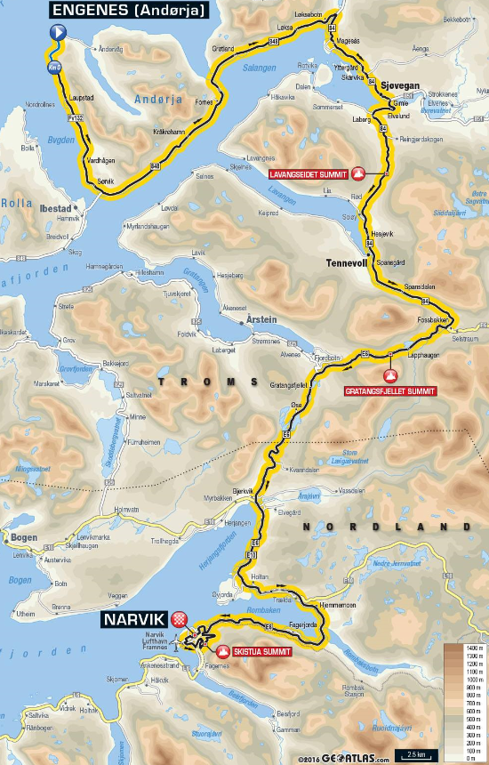 1. Etappe Arctic Race 2017