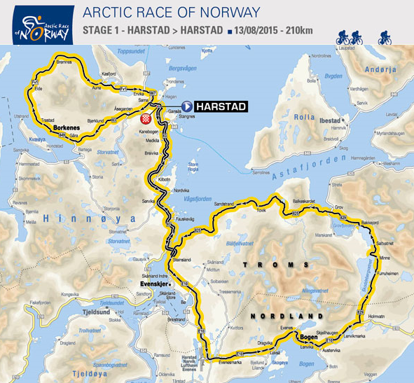 1. etappe Arctic Race of Norway 2015