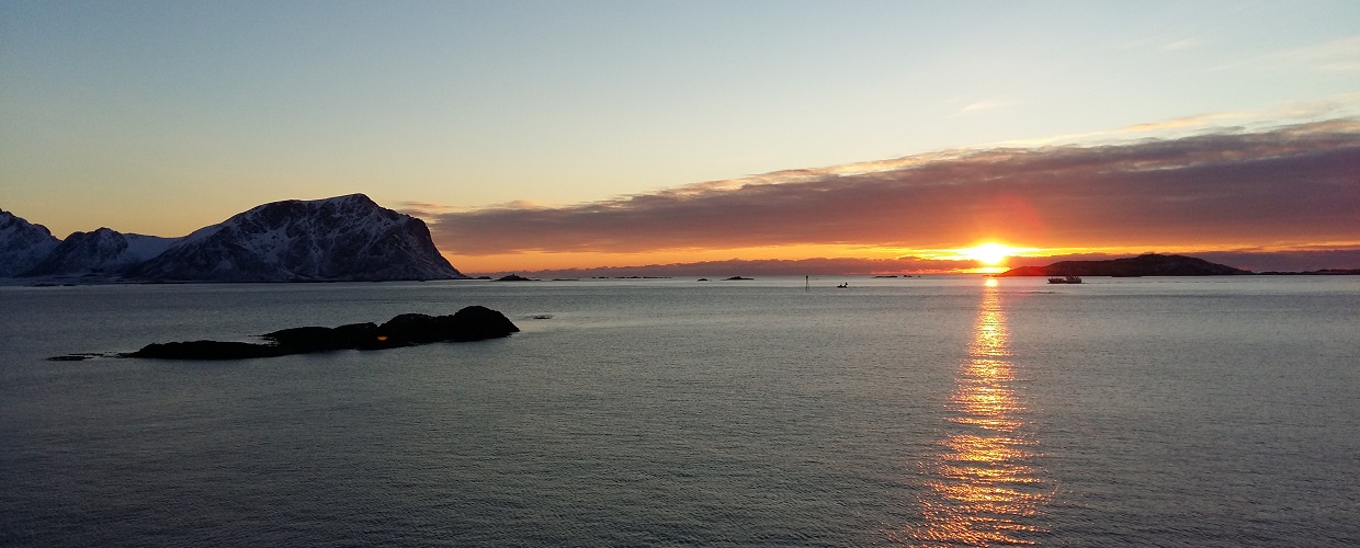 Vesterålen solnedgang