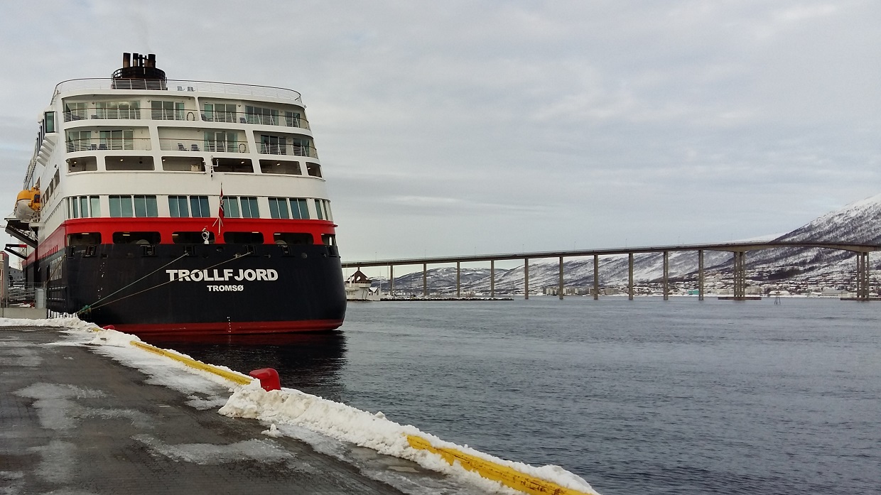 Trollfjord på Tromsø Havn